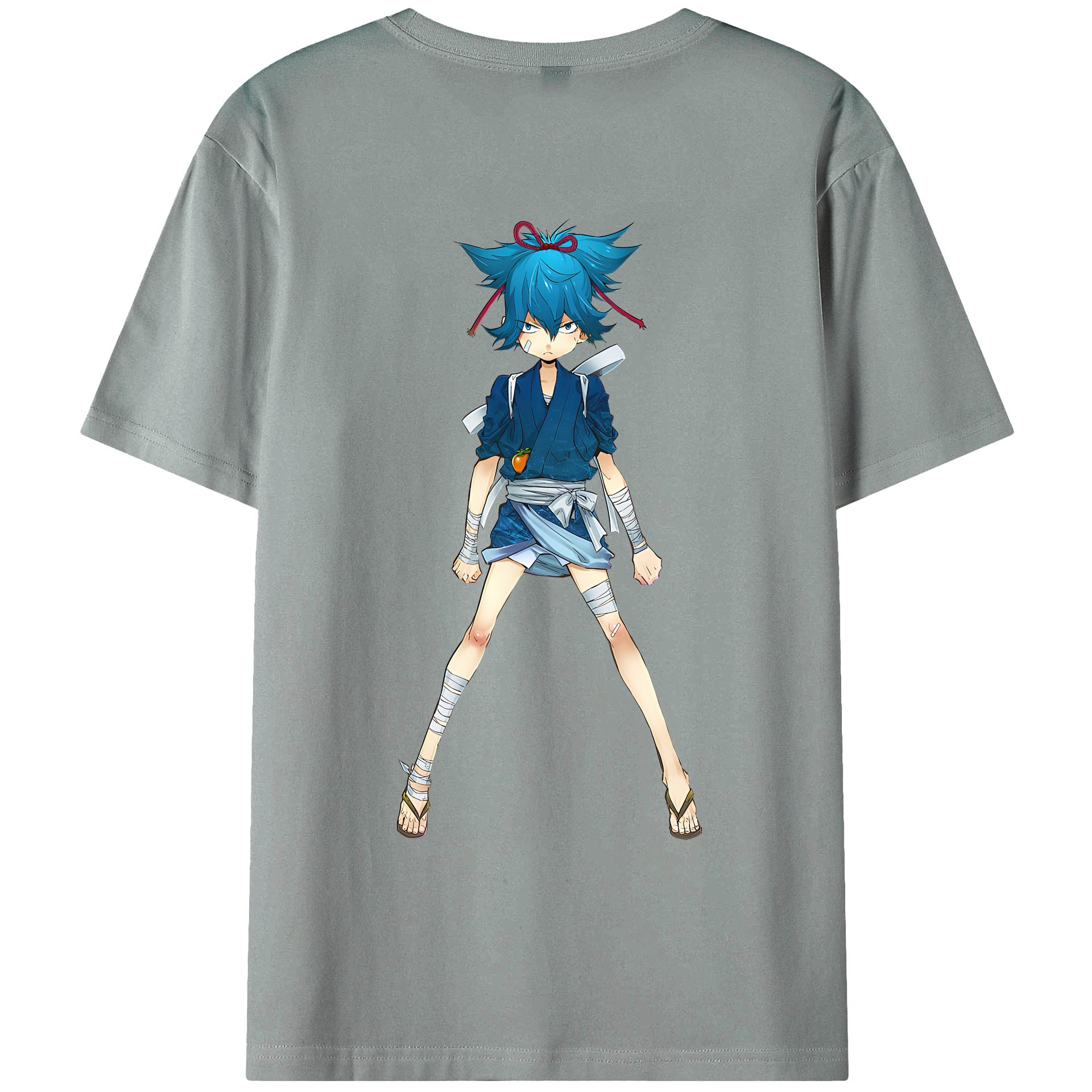 （画像用） 刀剣乱舞 Touken Ranbu 綿100％ メンズ半袖Tシャツ（バックプリント） 通気性